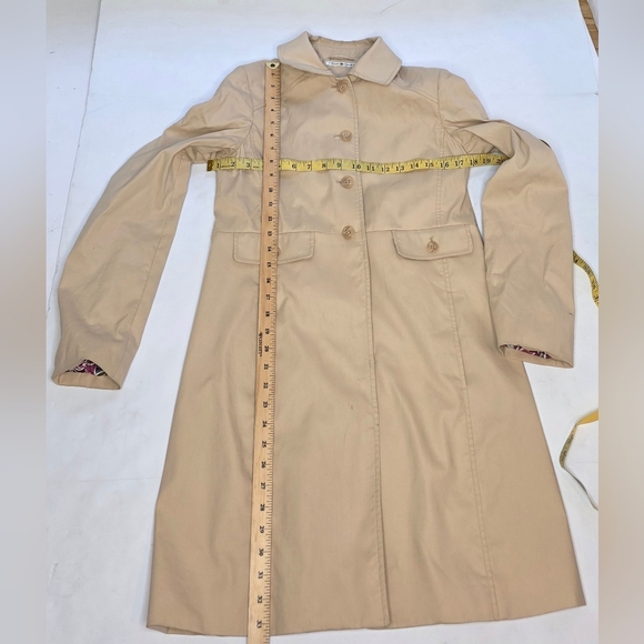 Tommy Hilfiguer Lined Women's Fall Coat. Cream, Med, In Good Condition, Cotton - Picture 8 of 14